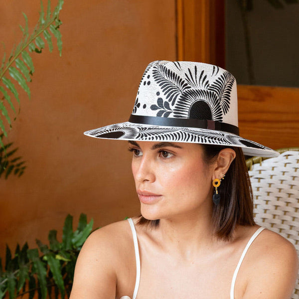 Maite Artisanal Hat - Hand Painted in Mexico