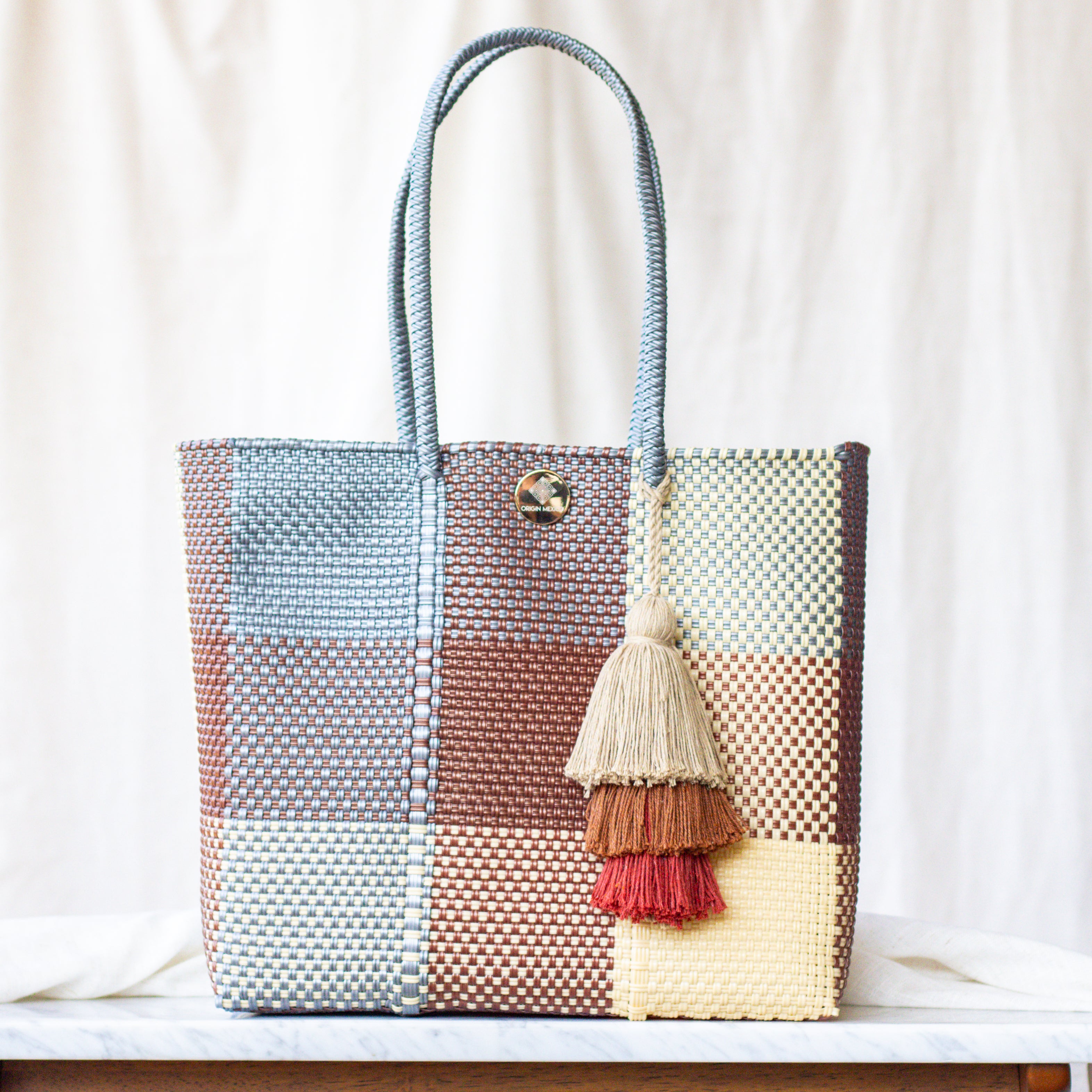 Handwoven Oaxaca Tote Bag - Earth Tones – Origin Mexico