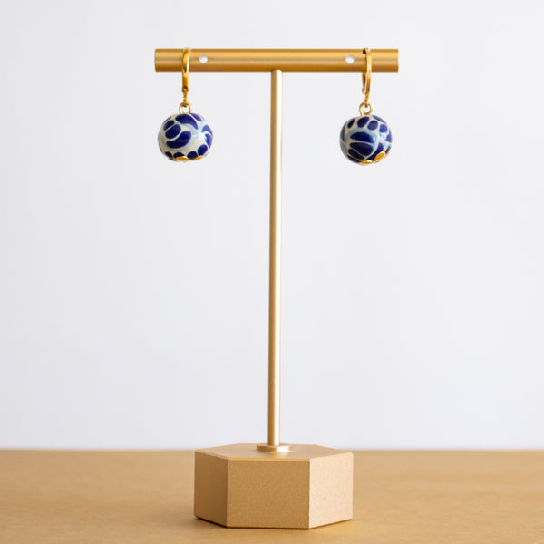 Alicia Earrings - 18K Gold Plated Talavera