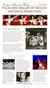 FOLKLORIC BALLET OF MEXICO: HISTORY & TRAJECTORY