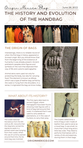 THE HISTORY AND EVOLUTION OF THE HANDBAG