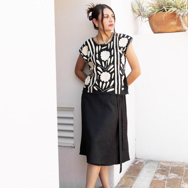 Wrap Midi Skirt with Pockets (PREORDER)