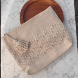 Handwoven Clutch Purse – Tan