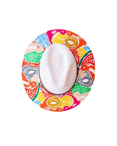 Jalapa Multicolor Hat - Hand Painted in Mexico