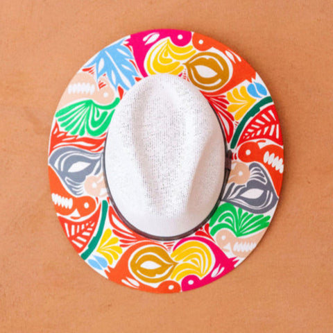 Jalapa Multicolor Hat - Hand Painted in Mexico