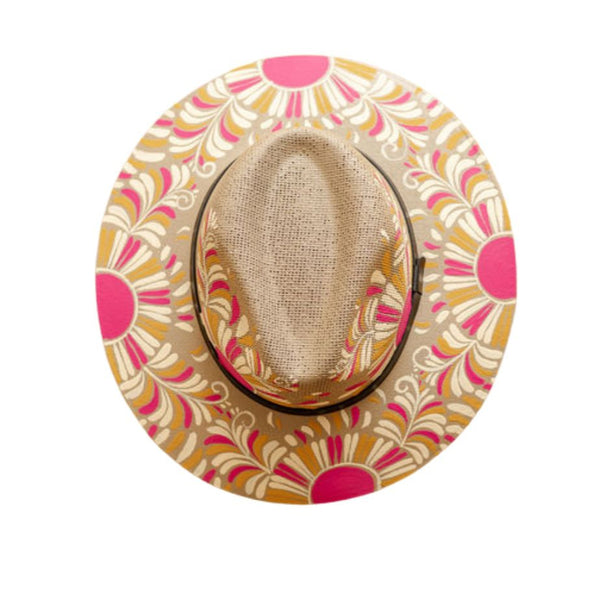 Victoria Artisanal Hat - Hand Painted in Mexico