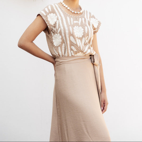 Wrap Midi Skirt with Pockets (PREORDER)