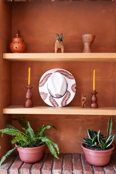 Cecilia Artisanal Hat - Hand Painted in Mexico