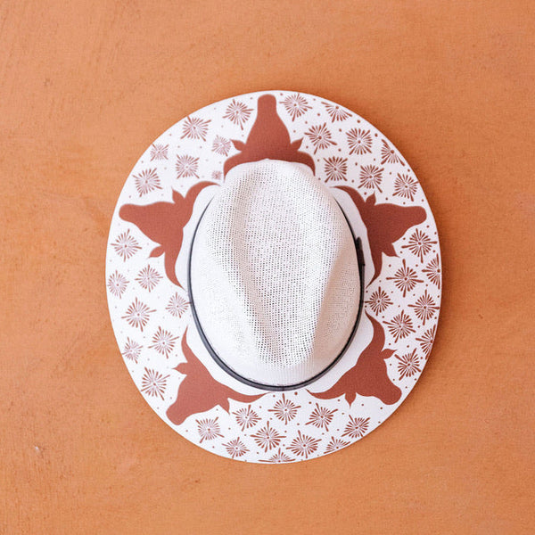 Hand Painted Longhorn UT Hat