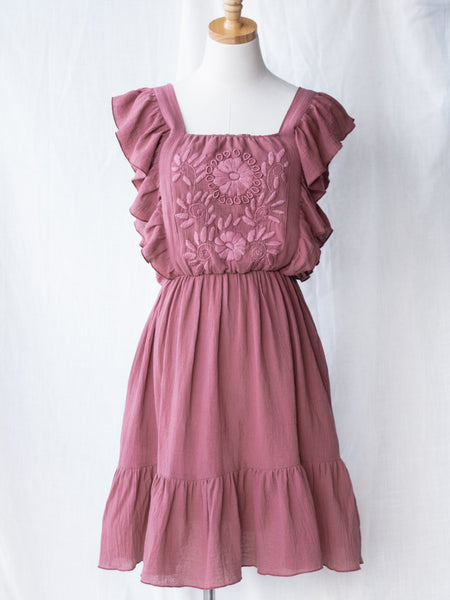 Ximena Midi Dress - Mauve