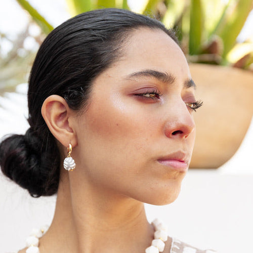 Alicia Grey Talavera Earrings - 18K Gold Plated