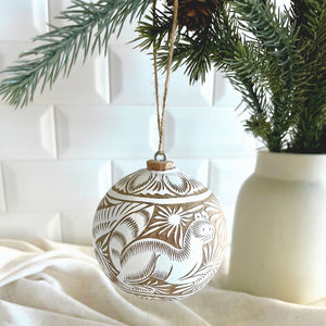 Hand Carved Christmas Ornament