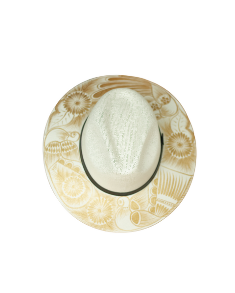 Andrea Artisanal Hat - Hand Painted in Mexico