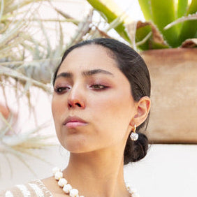 Alicia Grey Talavera Earrings - 18K Gold Plated
