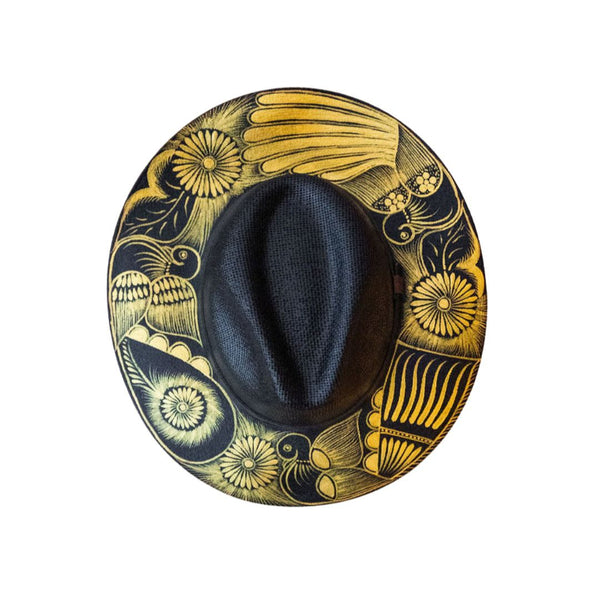 Josefina Artisanal Hat - Hand Painted in Mexico