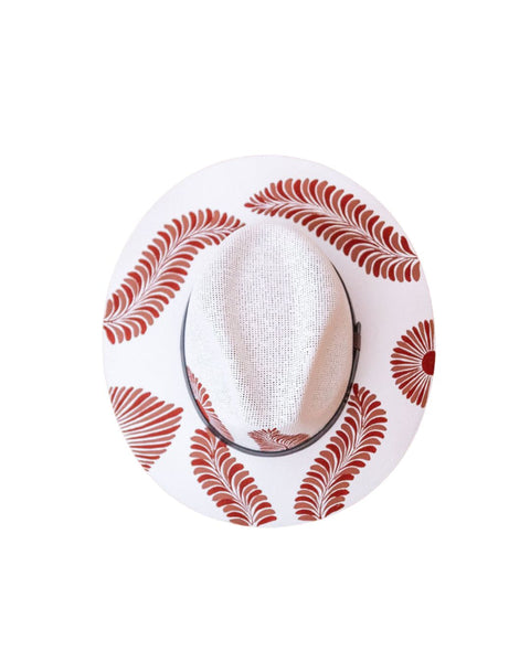 Cecilia Artisanal Hat - Hand Painted in Mexico