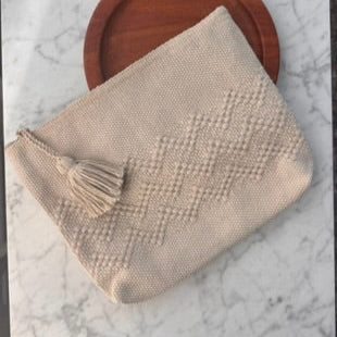 Handwoven Clutch Purse – Tan