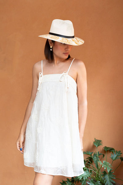 Andrea Artisanal Hat - Hand Painted in Mexico