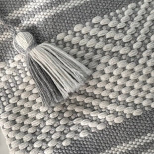 Handwoven Clutch Purse – Grey and White