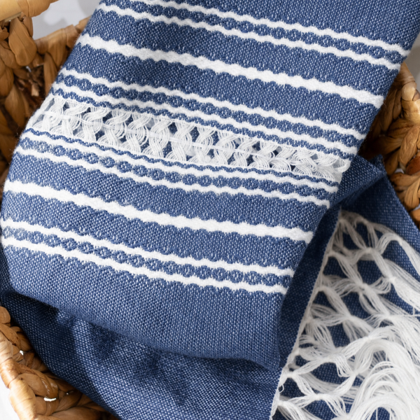 Handwoven Shawl - Blue