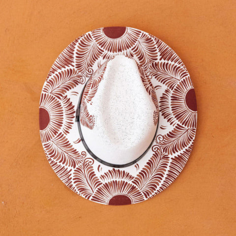 Gabriela Artisanal Hat - Hand Painted in Mexico