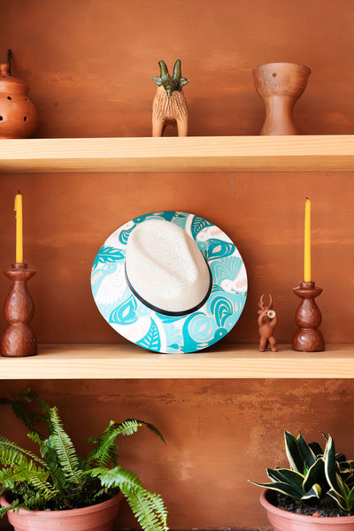 Natalia Artisanal Hat - Hand Painted in Mexico