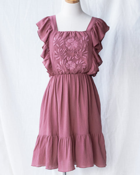 Ximena Midi Dress - Mauve