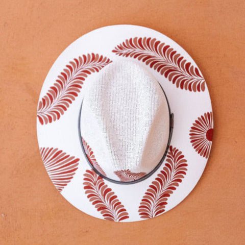 Cecilia Artisanal Hat - Hand Painted in Mexico