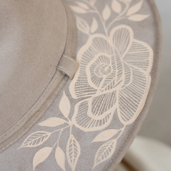 Flores Hat - Vegan Suede Sand