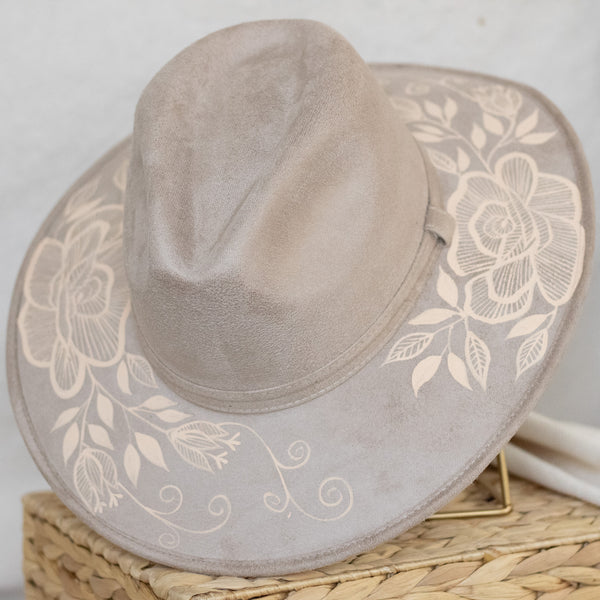 Flores Hat - Vegan Suede Sand