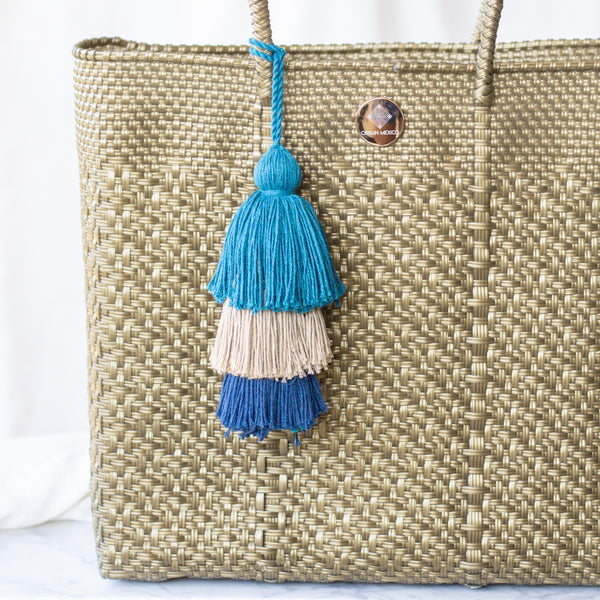 Handwoven Oaxaca Tote Bag - Gold
