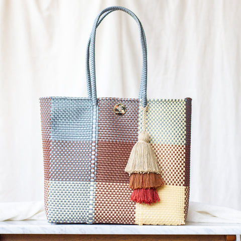 Handwoven Oaxaca Tote Bag - Earth Tones