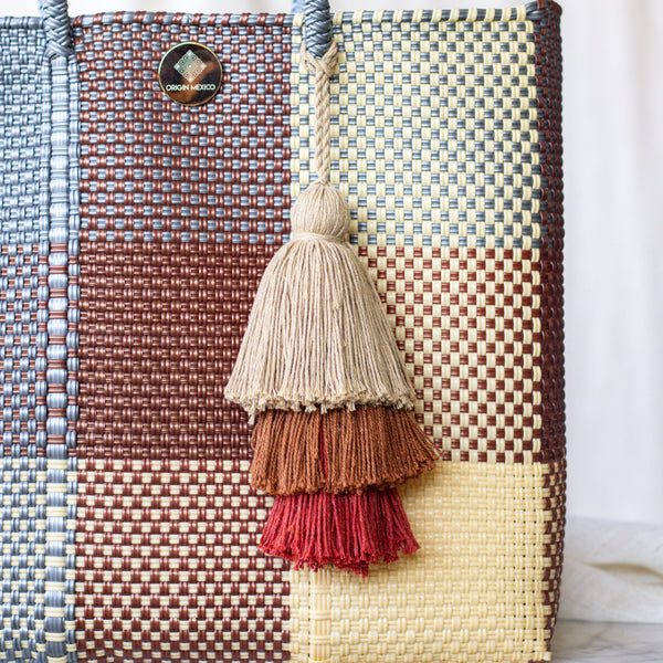 Handwoven Oaxaca Tote Bag - Earth Tones