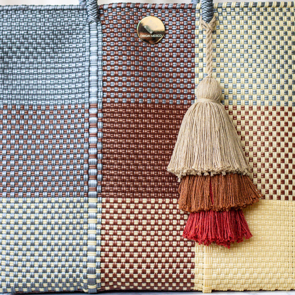 Handwoven Oaxaca Tote Bag - Earth Tones