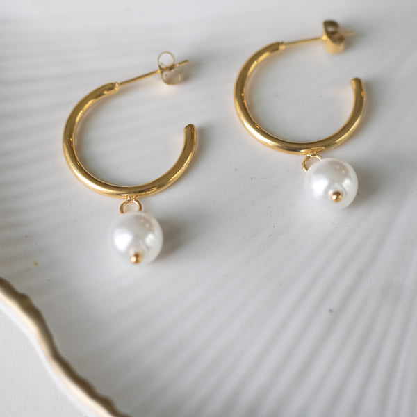 Catalina Hoop Earrings - 18K Gold Plated