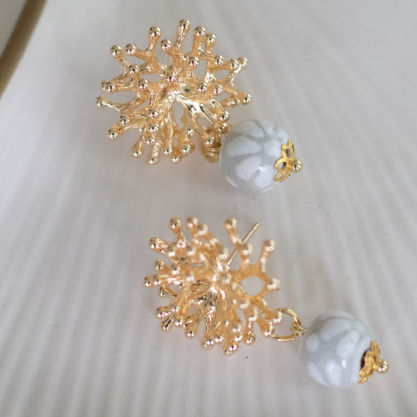 Veronica Grey Talavera Earrings - 18K Gold Plated