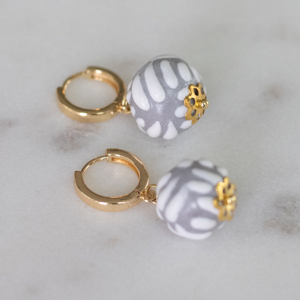 Alicia Grey Talavera Earrings - 18K Gold Plated