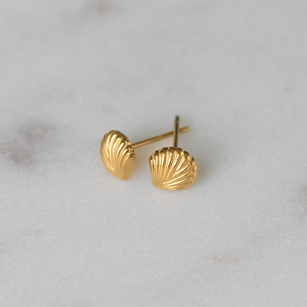 Gloria Stud Earrings - 18K Gold Plated