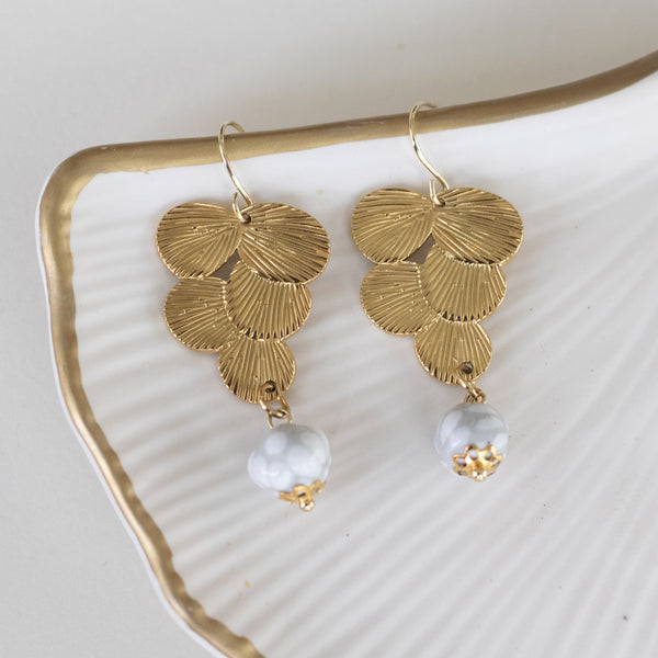 Erica Grey Talavera Earrings - 18K Gold Plated