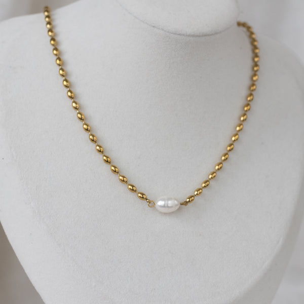 Perla Necklace- 18K Gold Plated