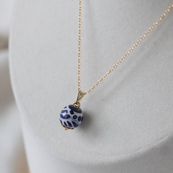 Alicia Blue Talavera Necklace - 18K Gold Plated