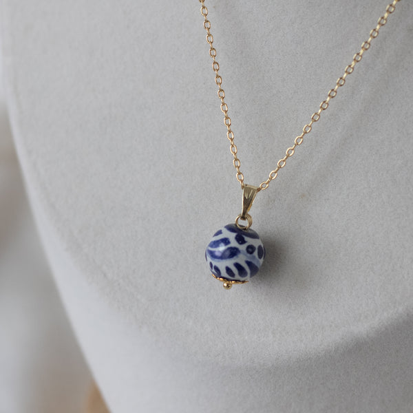 Alicia Blue Talavera Necklace - 18K Gold Plated