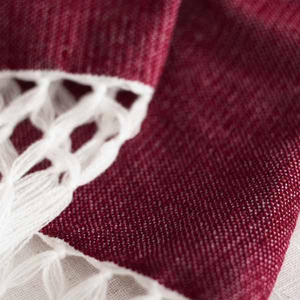 Handwoven Shawl - Berry