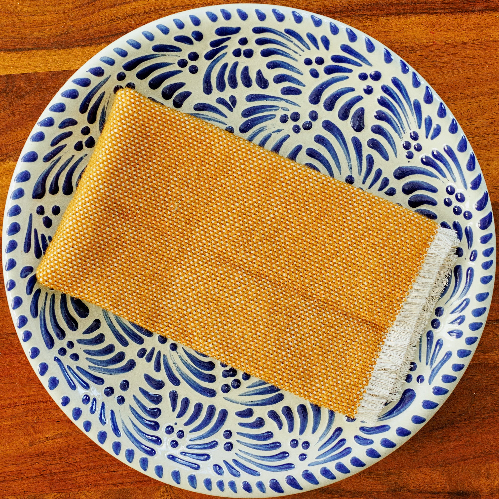 Handwoven Cotton Napkins - Mustard