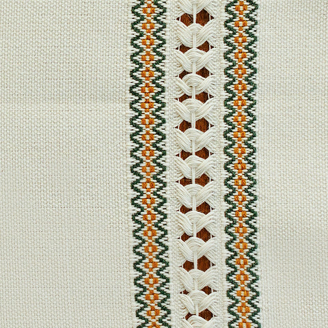 Hand Woven Tea Towel - Olive and Mustard