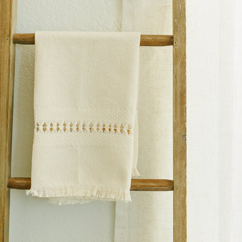 Hand Woven Tea Towel - Natural Cotton