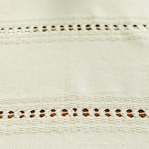 Handwoven Table Runner - Natural Cotton