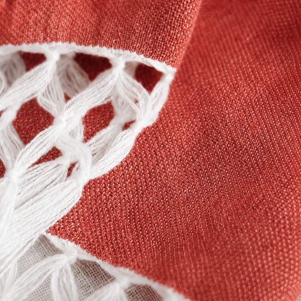 Handwoven Shawl - Terracotta