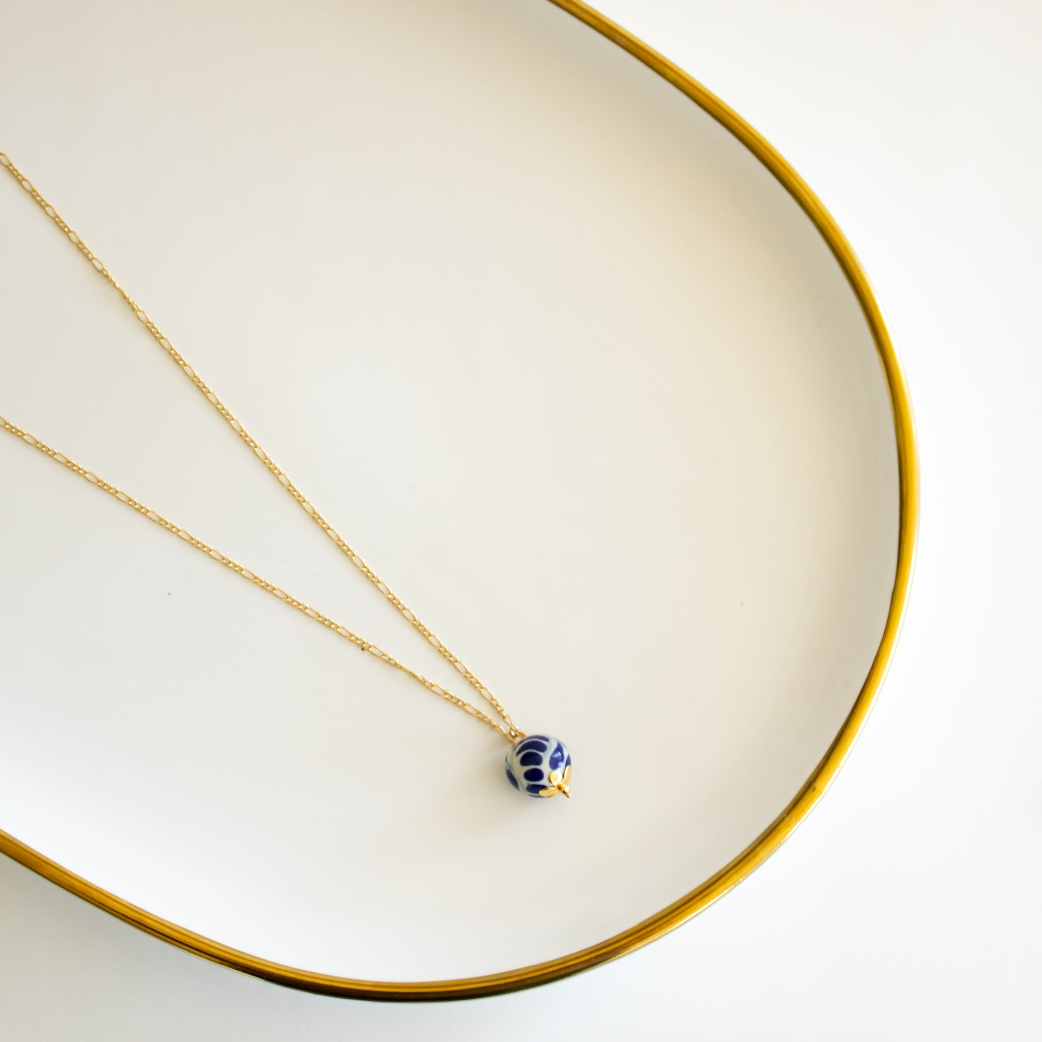 Alicia Necklace - Artisanal Blue Talavera Jewelry