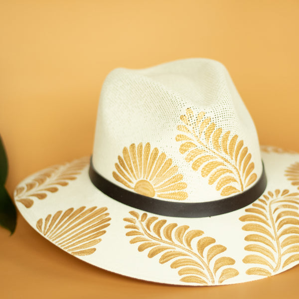 Patricia Artisanal Hat - Hand Painted in Mexico